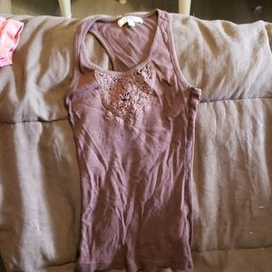 Brown tank top
